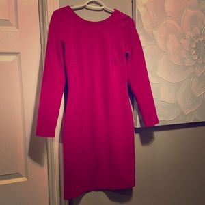 Hot pink Banana Republic dress